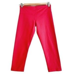 LULULEMON Athletic Crop Leggings Hot Pink Sz 4